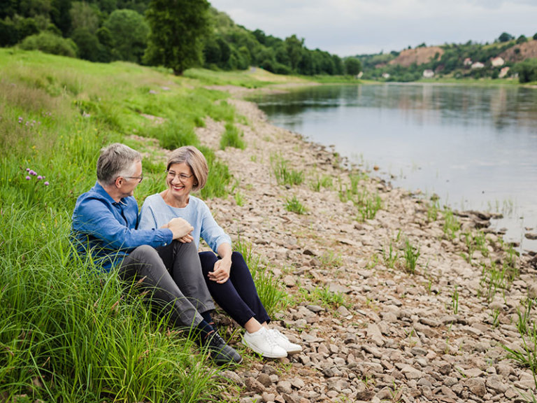 Paaraufnahmen an der Elbe
