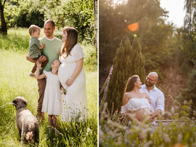 Babybauchfotos in der Natur